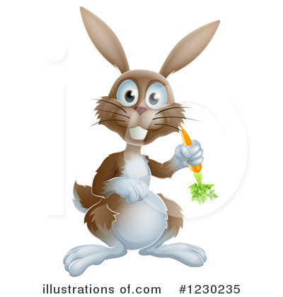 Royalty-Free (RF) Rabbit Clipart Illustration by AtStockIllustration - Stock Sample #1230235