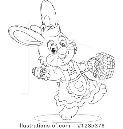 Royalty-Free (RF) Rabbit Clipart Illustration by Alex Bannykh - Stock Sample #1235376