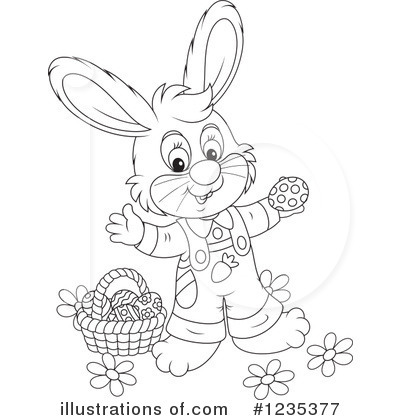 Royalty-Free (RF) Rabbit Clipart Illustration by Alex Bannykh - Stock Sample #1235377