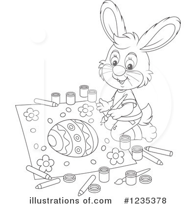 Royalty-Free (RF) Rabbit Clipart Illustration by Alex Bannykh - Stock Sample #1235378
