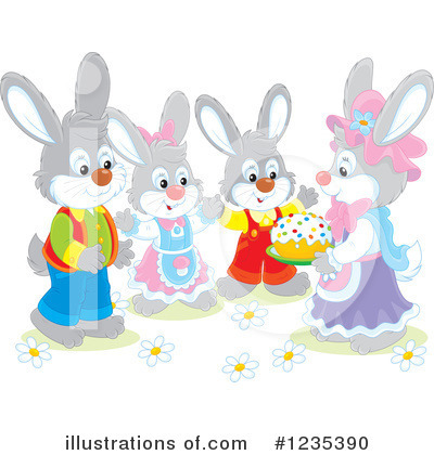 Royalty-Free (RF) Rabbit Clipart Illustration by Alex Bannykh - Stock Sample #1235390
