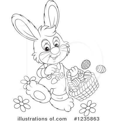 Royalty-Free (RF) Rabbit Clipart Illustration by Alex Bannykh - Stock Sample #1235863