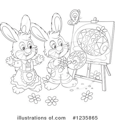 Royalty-Free (RF) Rabbit Clipart Illustration by Alex Bannykh - Stock Sample #1235865