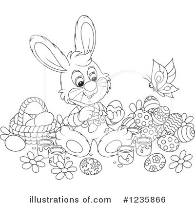 Royalty-Free (RF) Rabbit Clipart Illustration by Alex Bannykh - Stock Sample #1235866