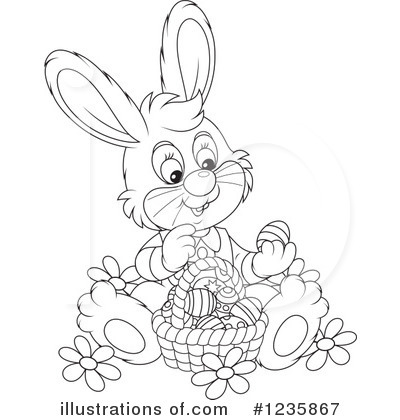 Royalty-Free (RF) Rabbit Clipart Illustration by Alex Bannykh - Stock Sample #1235867
