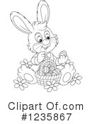 Rabbit Clipart #1235867 by Alex Bannykh