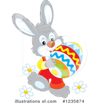 Royalty-Free (RF) Rabbit Clipart Illustration by Alex Bannykh - Stock Sample #1235874