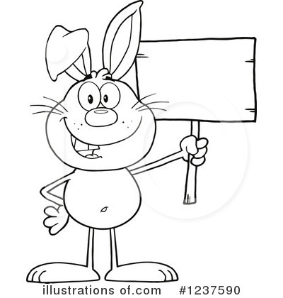 Royalty-Free (RF) Rabbit Clipart Illustration by Hit Toon - Stock Sample #1237590