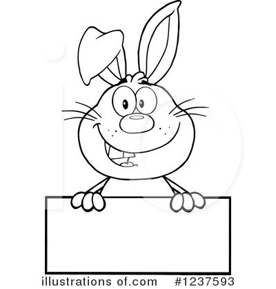 Royalty-Free (RF) Rabbit Clipart Illustration by Hit Toon - Stock Sample #1237593