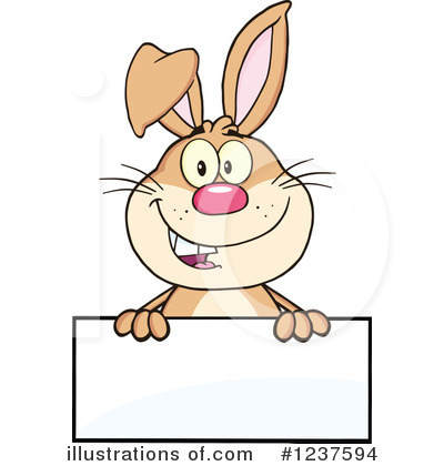 Royalty-Free (RF) Rabbit Clipart Illustration by Hit Toon - Stock Sample #1237594