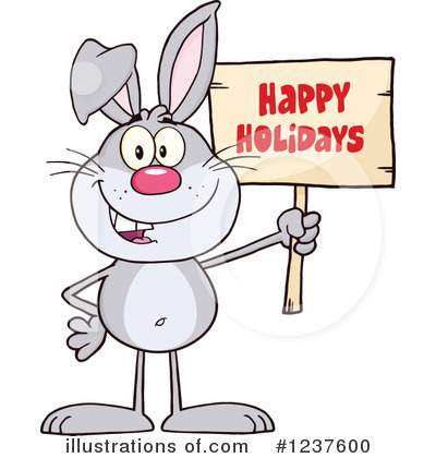 Royalty-Free (RF) Rabbit Clipart Illustration by Hit Toon - Stock Sample #1237600