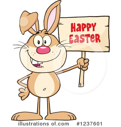 Royalty-Free (RF) Rabbit Clipart Illustration by Hit Toon - Stock Sample #1237601