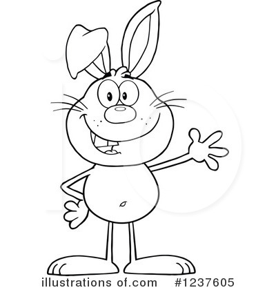 Royalty-Free (RF) Rabbit Clipart Illustration by Hit Toon - Stock Sample #1237605