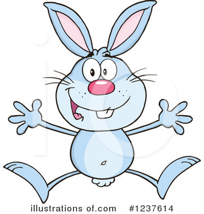 Royalty-Free (RF) Rabbit Clipart Illustration by Hit Toon - Stock Sample #1237614