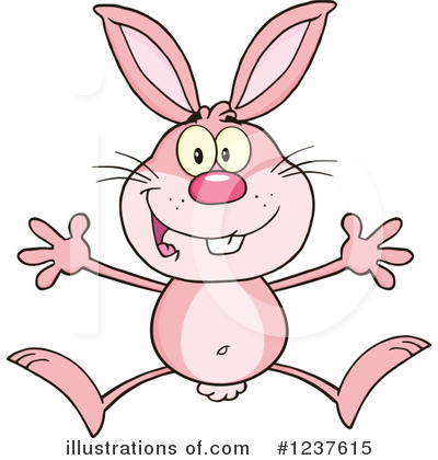 Royalty-Free (RF) Rabbit Clipart Illustration by Hit Toon - Stock Sample #1237615