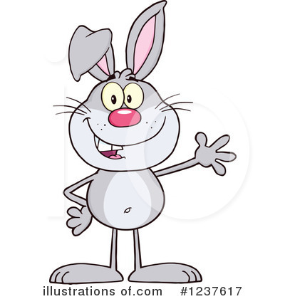 Royalty-Free (RF) Rabbit Clipart Illustration by Hit Toon - Stock Sample #1237617