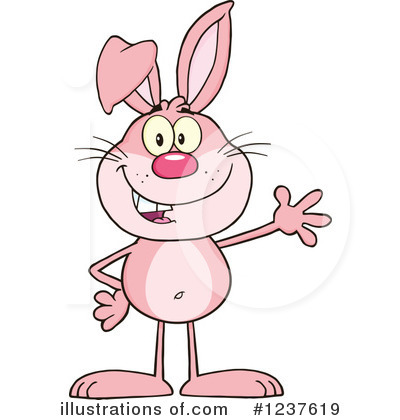 Royalty-Free (RF) Rabbit Clipart Illustration by Hit Toon - Stock Sample #1237619