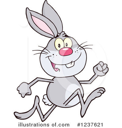 Royalty-Free (RF) Rabbit Clipart Illustration by Hit Toon - Stock Sample #1237621