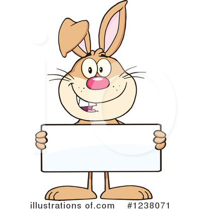 Royalty-Free (RF) Rabbit Clipart Illustration by Hit Toon - Stock Sample #1238071