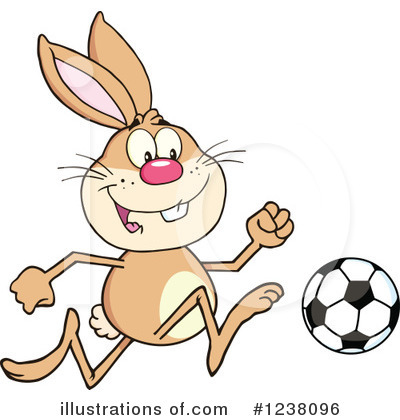 Royalty-Free (RF) Rabbit Clipart Illustration by Hit Toon - Stock Sample #1238096