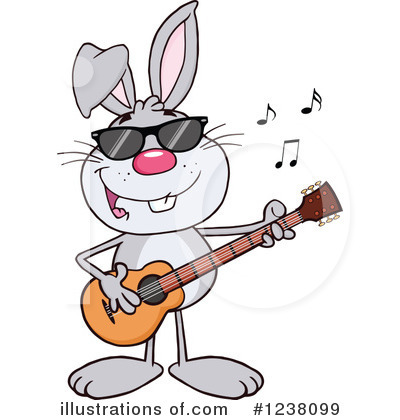 Royalty-Free (RF) Rabbit Clipart Illustration by Hit Toon - Stock Sample #1238099