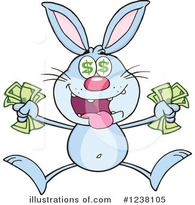 Royalty-Free (RF) Rabbit Clipart Illustration by Hit Toon - Stock Sample #1238105