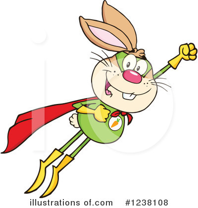 Royalty-Free (RF) Rabbit Clipart Illustration by Hit Toon - Stock Sample #1238108