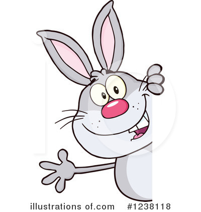 Royalty-Free (RF) Rabbit Clipart Illustration by Hit Toon - Stock Sample #1238118