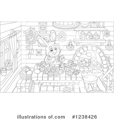 Royalty-Free (RF) Rabbit Clipart Illustration by Alex Bannykh - Stock Sample #1238426