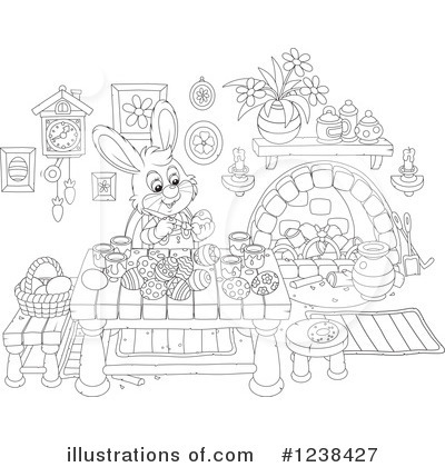 Royalty-Free (RF) Rabbit Clipart Illustration by Alex Bannykh - Stock Sample #1238427