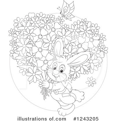Royalty-Free (RF) Rabbit Clipart Illustration by Alex Bannykh - Stock Sample #1243205