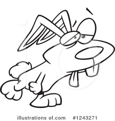 Royalty-Free (RF) Rabbit Clipart Illustration by toonaday - Stock Sample #1243271