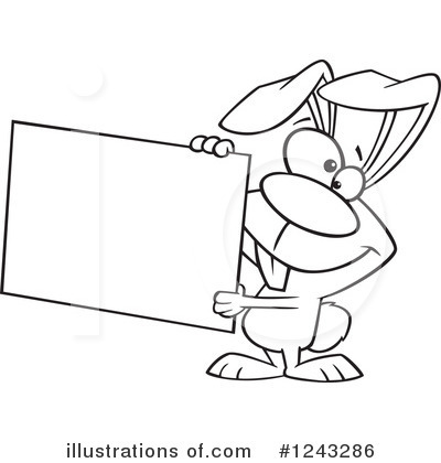Royalty-Free (RF) Rabbit Clipart Illustration by toonaday - Stock Sample #1243286