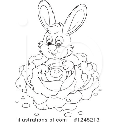 Royalty-Free (RF) Rabbit Clipart Illustration by Alex Bannykh - Stock Sample #1245213