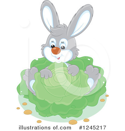 Royalty-Free (RF) Rabbit Clipart Illustration by Alex Bannykh - Stock Sample #1245217
