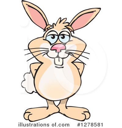 Royalty-Free (RF) Rabbit Clipart Illustration by Dennis Holmes Designs - Stock Sample #1278581