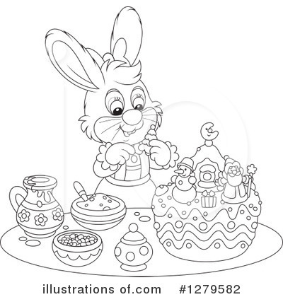 Royalty-Free (RF) Rabbit Clipart Illustration by Alex Bannykh - Stock Sample #1279582