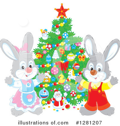 Royalty-Free (RF) Rabbit Clipart Illustration by Alex Bannykh - Stock Sample #1281207