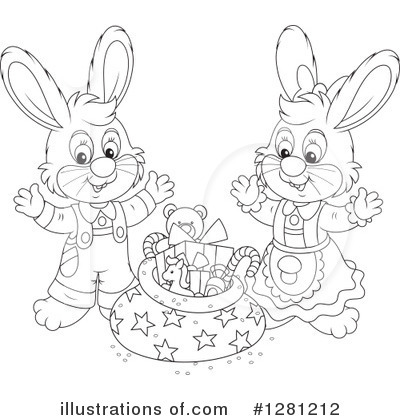 Royalty-Free (RF) Rabbit Clipart Illustration by Alex Bannykh - Stock Sample #1281212