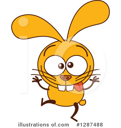 Royalty-Free (RF) Rabbit Clipart Illustration by Zooco - Stock Sample #1287488