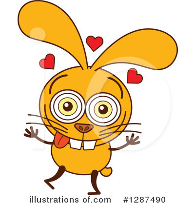 Royalty-Free (RF) Rabbit Clipart Illustration by Zooco - Stock Sample #1287490