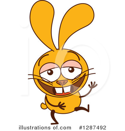Royalty-Free (RF) Rabbit Clipart Illustration by Zooco - Stock Sample #1287492