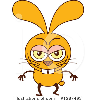 Royalty-Free (RF) Rabbit Clipart Illustration by Zooco - Stock Sample #1287493