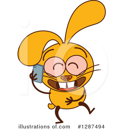 Royalty-Free (RF) Rabbit Clipart Illustration by Zooco - Stock Sample #1287494