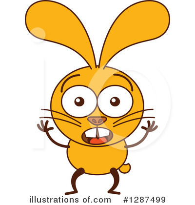 Royalty-Free (RF) Rabbit Clipart Illustration by Zooco - Stock Sample #1287499