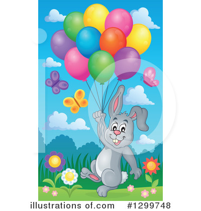 Royalty-Free (RF) Rabbit Clipart Illustration by visekart - Stock Sample #1299748