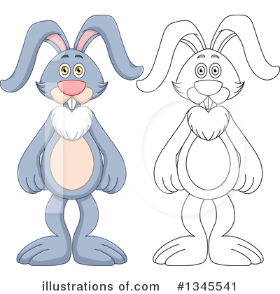 Royalty-Free (RF) Rabbit Clipart Illustration by Liron Peer - Stock Sample #1345541
