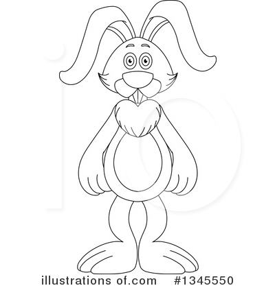 Rabbit Clipart #1345550 by Liron Peer