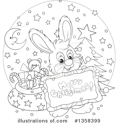 Royalty-Free (RF) Rabbit Clipart Illustration by Alex Bannykh - Stock Sample #1358399