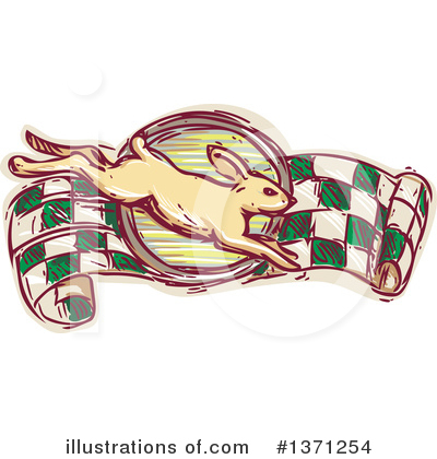 Royalty-Free (RF) Rabbit Clipart Illustration by patrimonio - Stock Sample #1371254